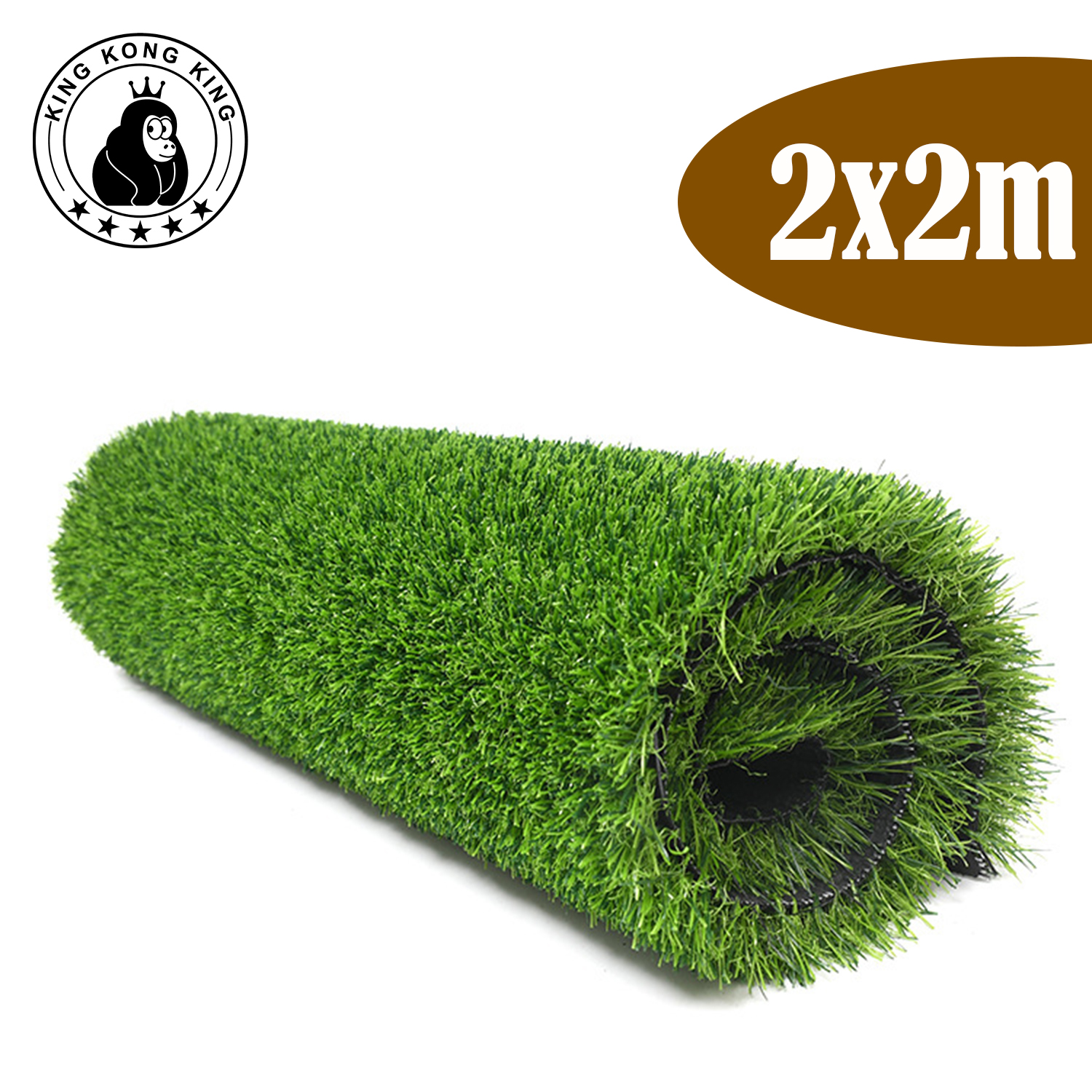 KKKing 25MM Artificial Grass 1Mx2M/2Mx2M Outdoor Rug Balcony Garden