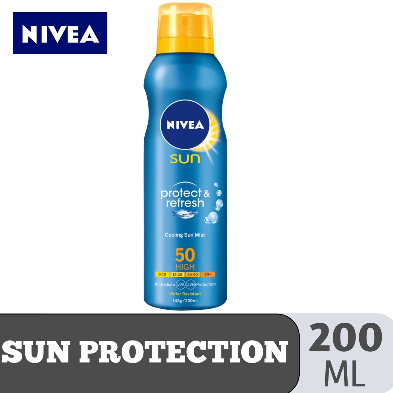 NIVEA SUN | Refresh | Cooling Sun Mist | Spf 50 High | 200ML | Lazada PH