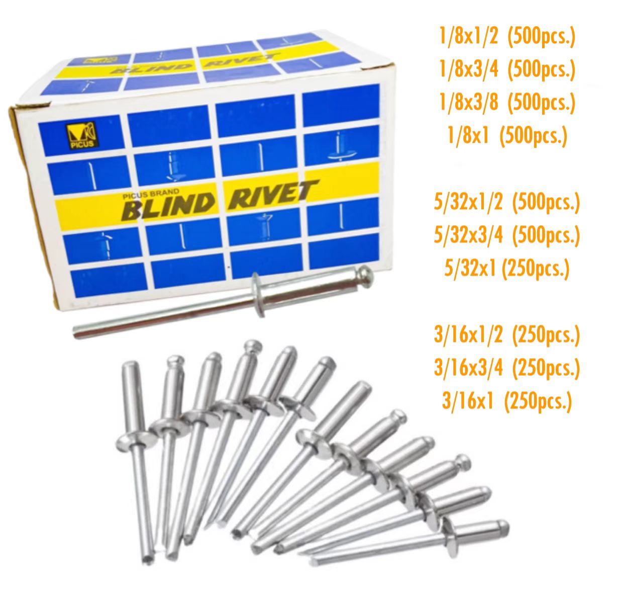 Picus Aluminum BLIND RIVET Lazada PH