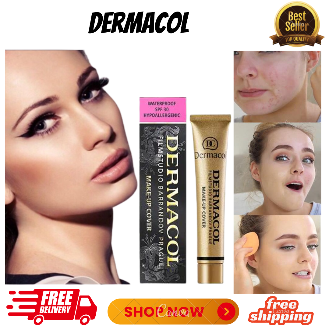 ✓😍Authentic Dermacol Base Primer CorrectTop Brand Dermacol Full Foundation  Waterproof Make up Cover 30g Make-Up Cover is one of the World's finest  full-coverage Foundation Dermacol Foundation Waterproof Make up Coverage  Concealer Make-up |