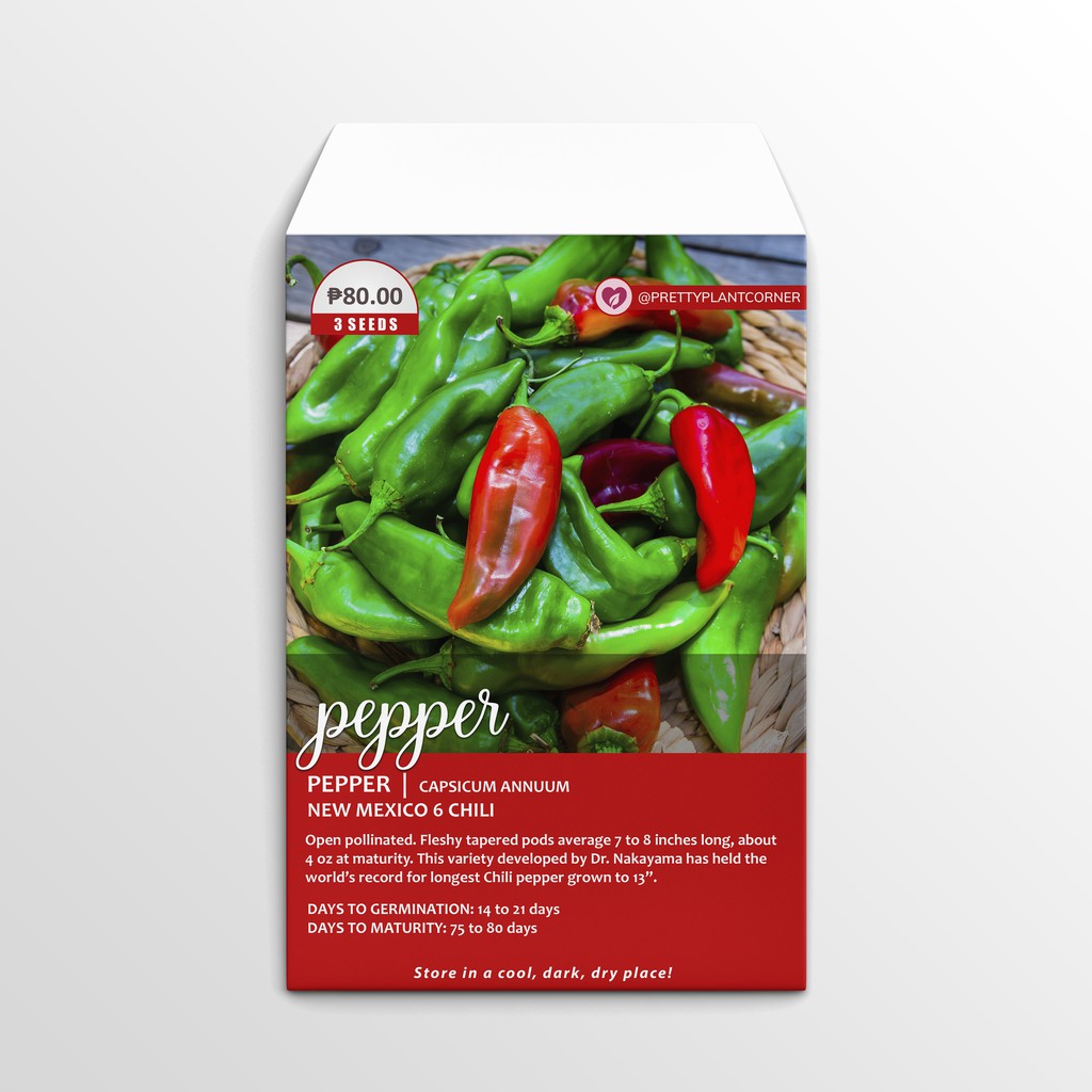New Mexico 6 Chili Pepper Seeds Lazada PH