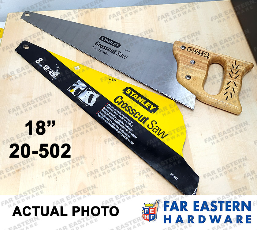 STANLEY Crosscut Hand Saw PVC Wooden Handle 18" 20" STHT Lazada PH