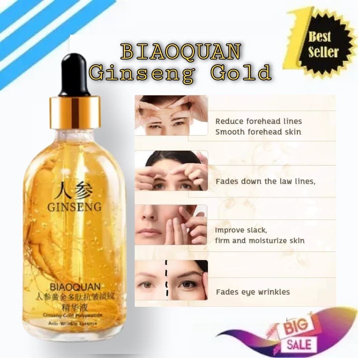100 Effective Biaoquan Ginseng Gold Polypeptide Essent wrinkle