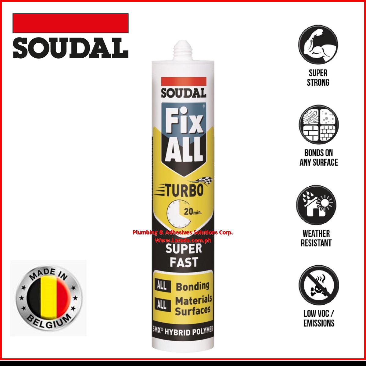 Soudal TURBO Fast Drying Sealant Quick Drying Sealant HYBRID Polymer