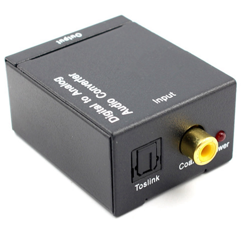 Digital to Analog Converter DAC Digital SPDIF Toslink to Analog Stereo ...