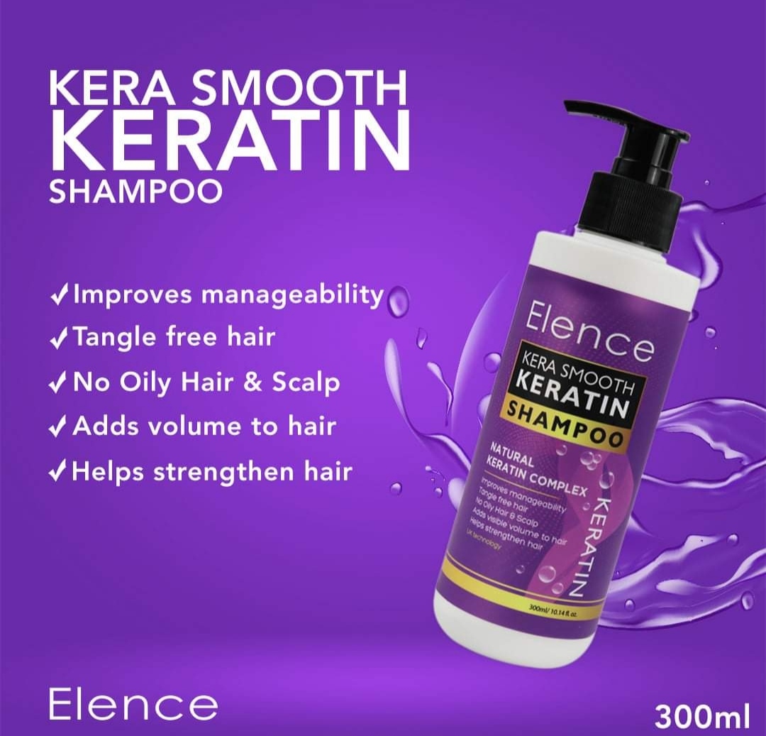 Elence Kera Smooth Keratin Shampoo and Conditioner 300ml Lazada PH