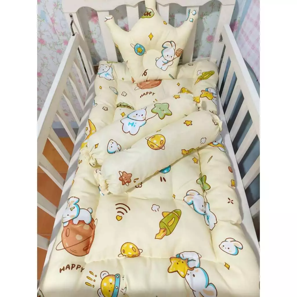 Baby Nest Newborn Crib Bedding Set Cotton Baby Travel Bed Newborn