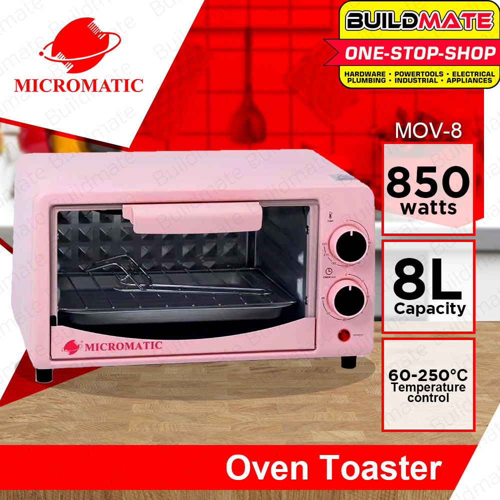 BUILDMATE Micromatic Oven Toaster 8L 850W Electric Oven Knob