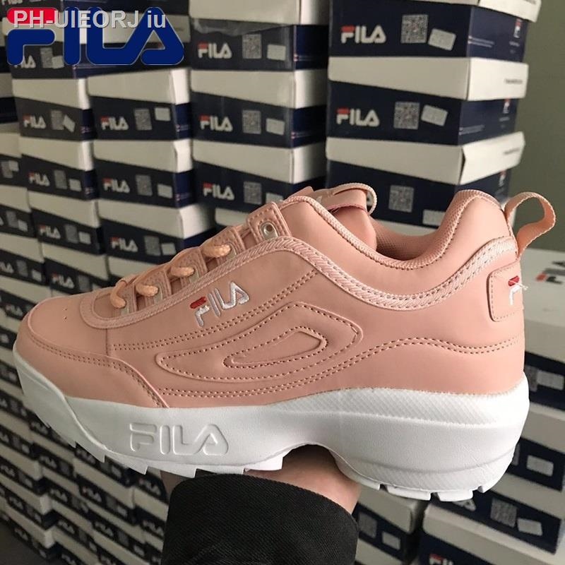 pink white filas
