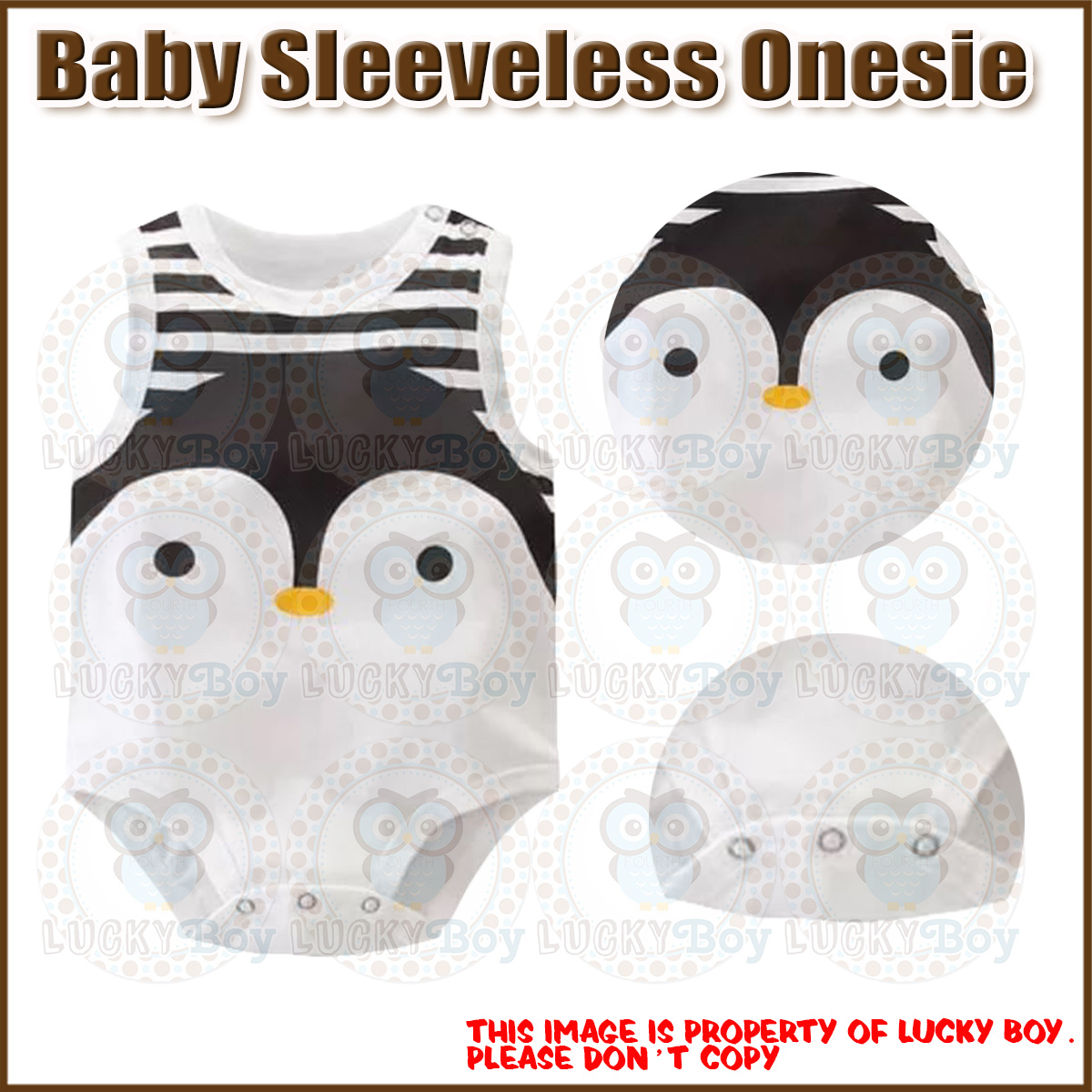 sleeveless onesie boy