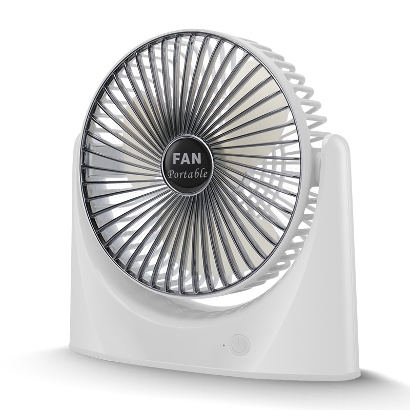 Liens 7inch Desk fan Silent Electric Fan 3-Speed fan Rechargeable Desk ...