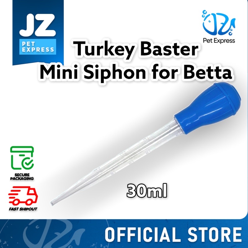 【Hot】 Turkey Baster 30 ml for aquarium mini syphon for betta Lazada PH
