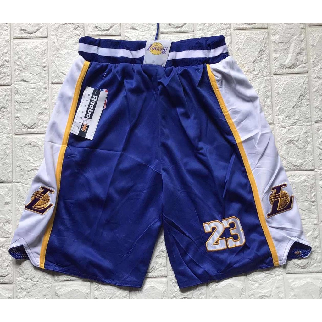 Alangan shorts Embroidery lakers chicago bulls jameas Jersey shorts High  quality basketball free size(22~28)