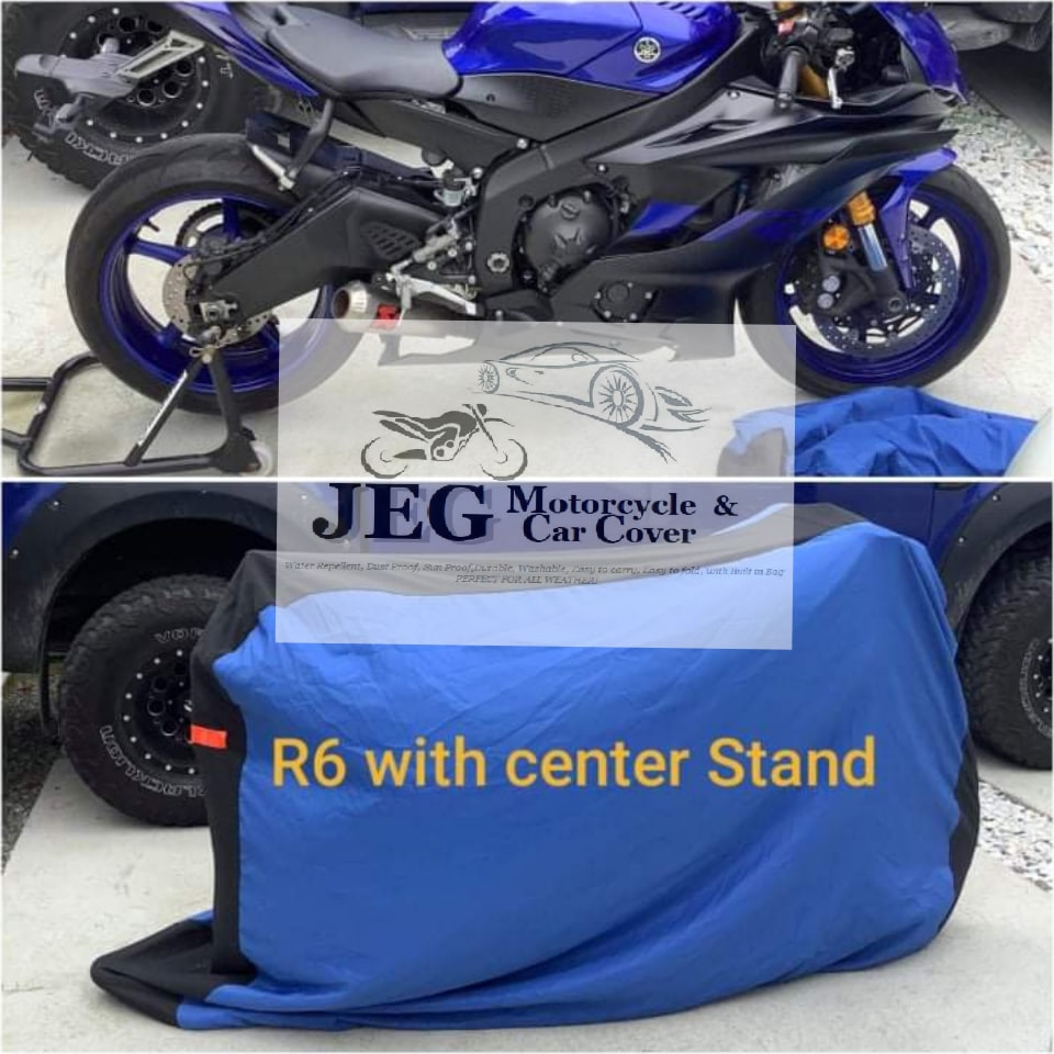 (2XL) YAMAHA R6 │ WATERREPELLANT MOTORCYCLE COVER (WITH OR WITHOUT TOP