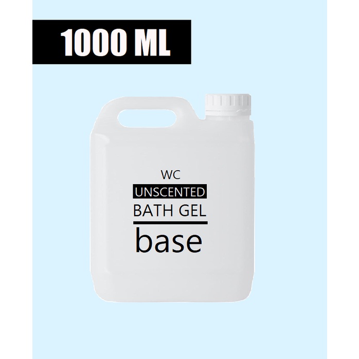 1liter 1gallon Bath & Shower Gel base unscented Premium DIY 4 Liters, 1