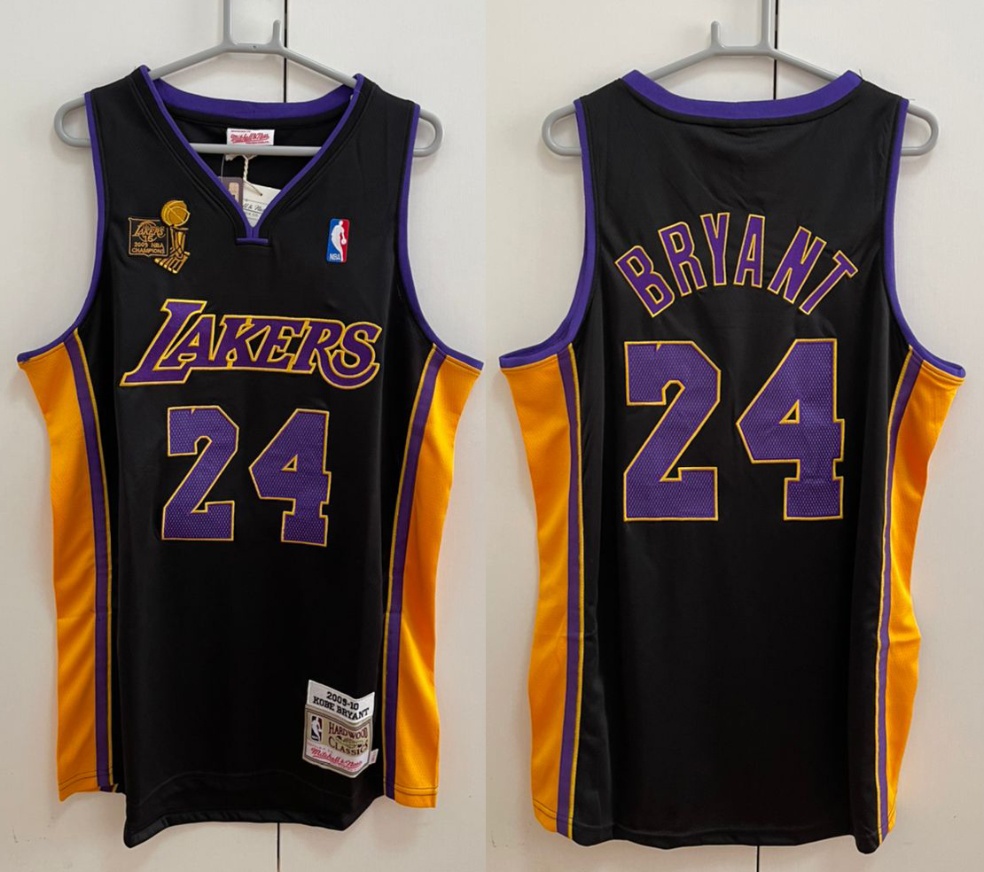 Mitchell And Ness High Density Embroidery Yellow M&N Lakers 8 24