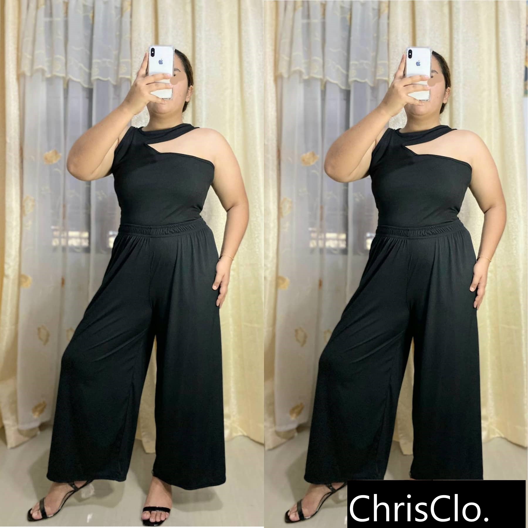 48 inc PLUS SIZE knitted High Waist Wide Leg Pants Loose Fit Wide Pants / Trouser  Pants fit up to 48 inc
