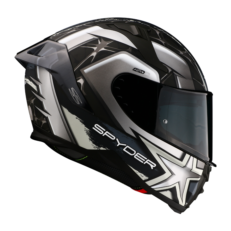 Spyder FullFace Dual Visor Helmet FURY GD S4 (FREE CLEAR VISOR