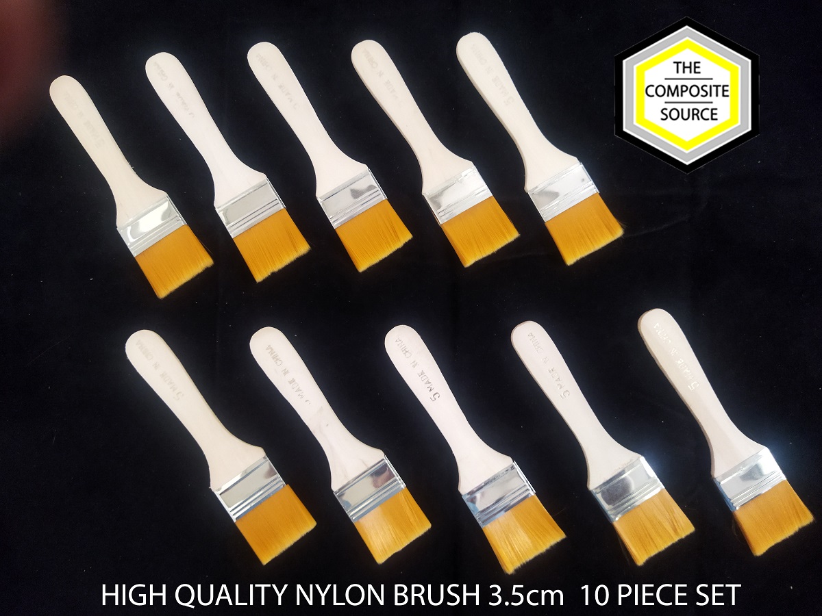 3.5cm Nylon Brush for Carbon Fiber Skinning, Epoxy Resin, Painting