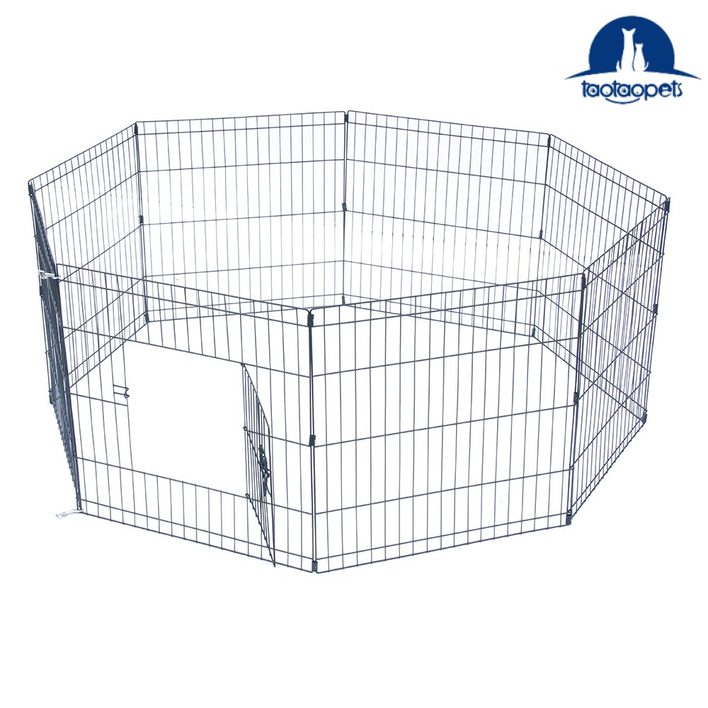 TAOTAO PETS Dog Cat Foldable Cage Pet Cage 8 Panel Fence Playpen (2ft