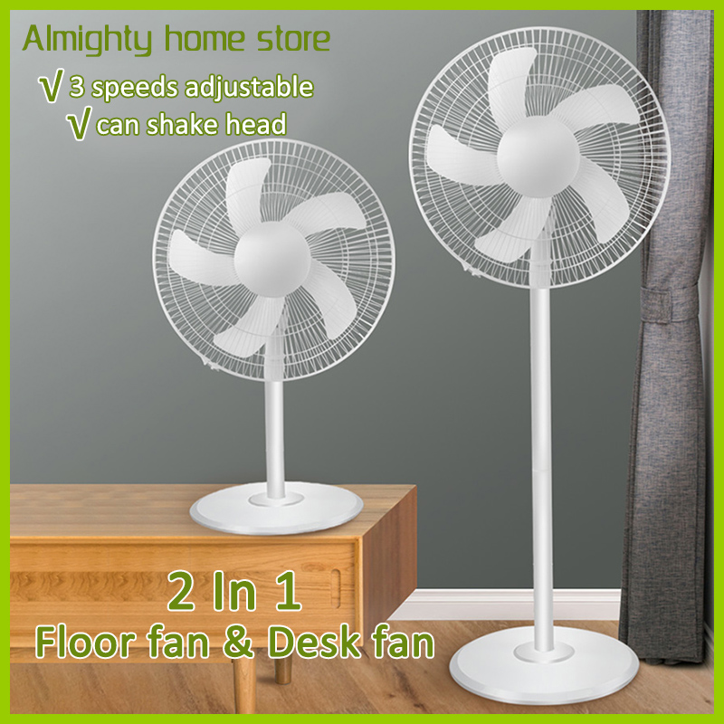 Multifunctional 16 Inch Electric Fan Promo Sale Stand Fan Floor Fan 2 in 1 Desk Fan Vertical Fan