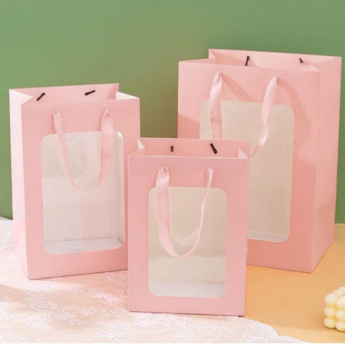 Paper Bag Eco Friendly Window Clear Gift Bags for Gifts Toys Flower Ba –  Airmonic Gift Shop