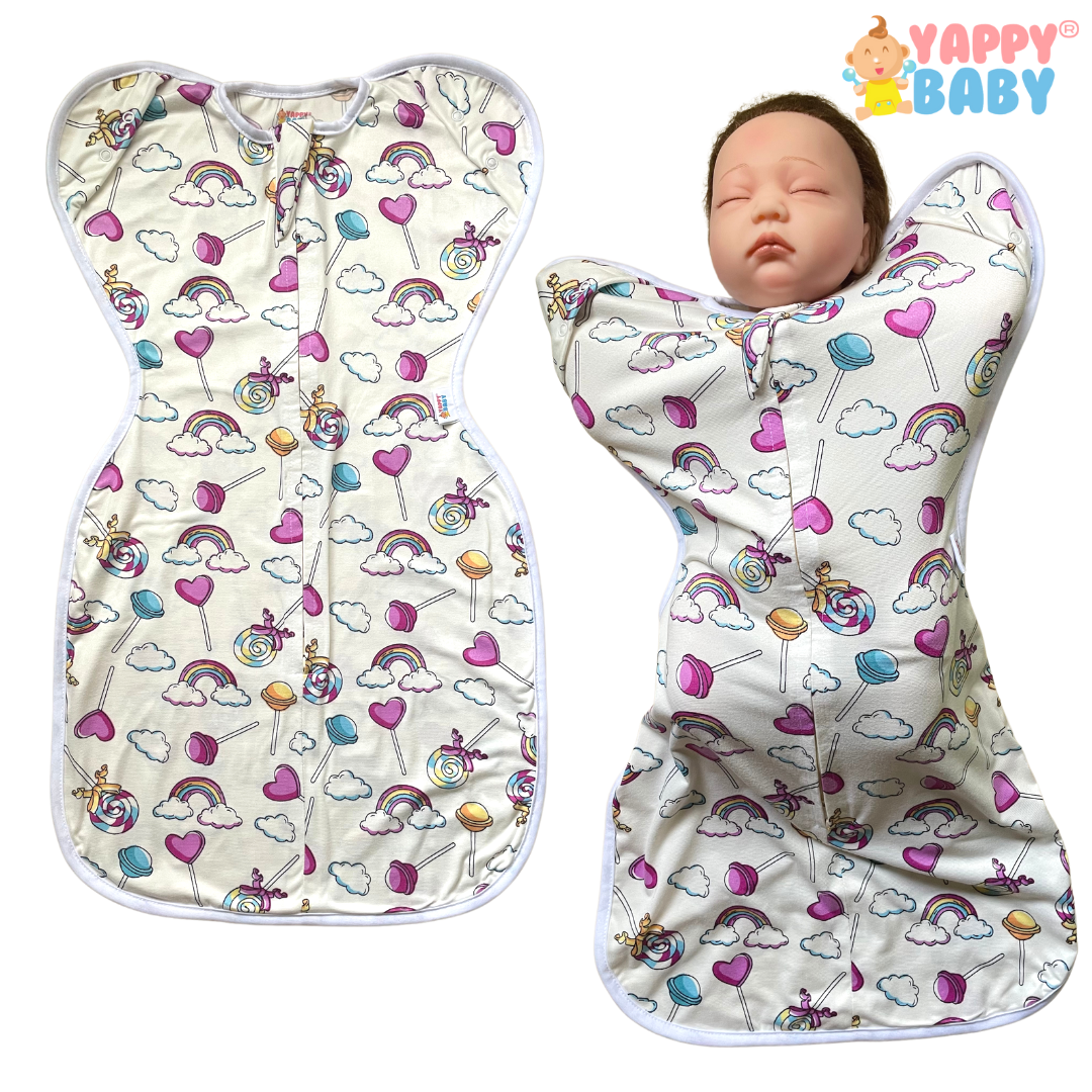 Yappy Baby Handsup Arms up Swaddle Sleep Sack with Double Zipper