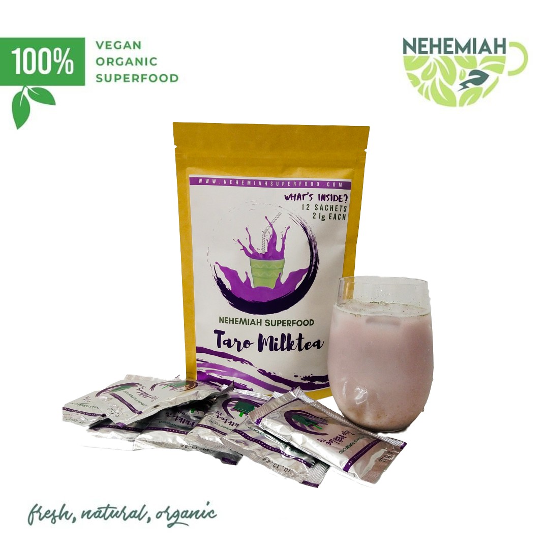 100 All Natural Taro Herbal Milk Tea Mix with Stevia Authentic