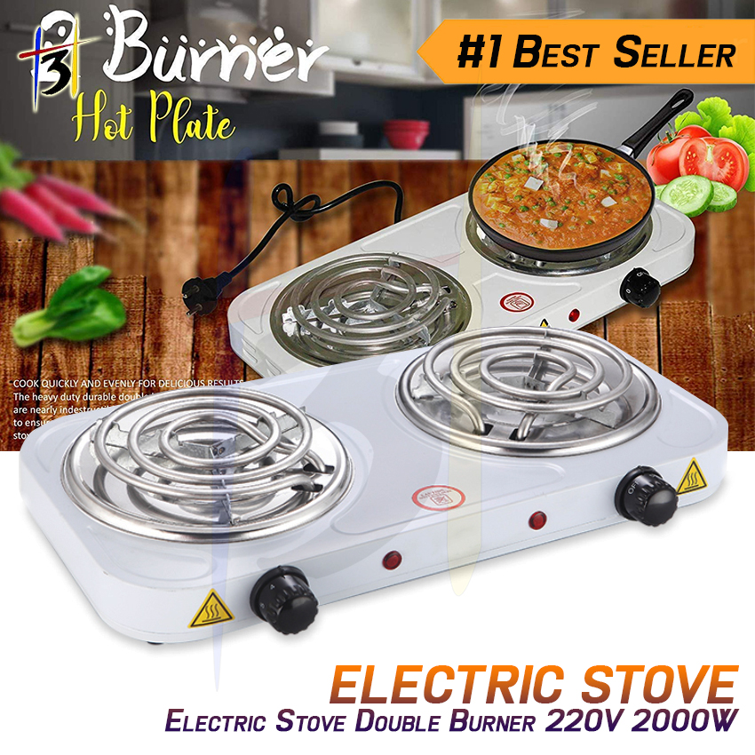 Kitchen Use Dual Hot Plate Cooking Stove 2000W Powerful Portable