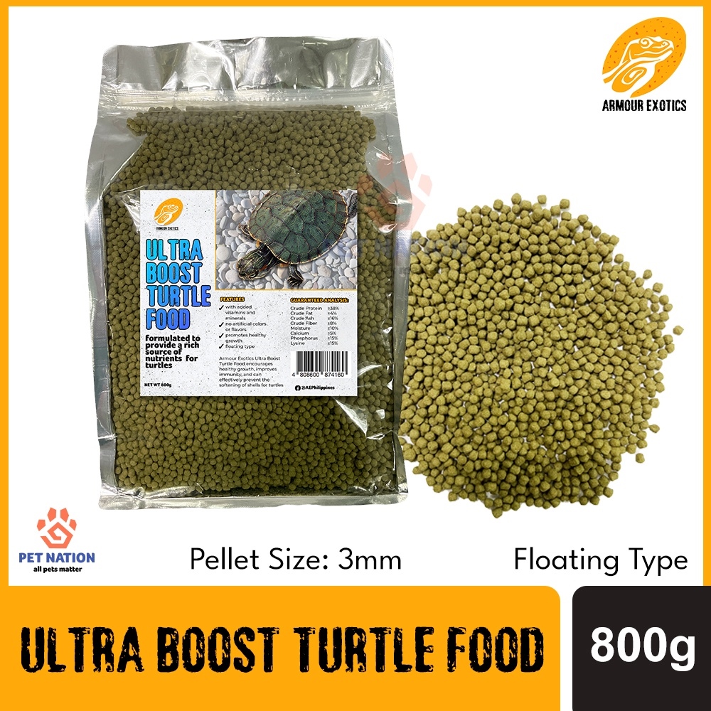 Armour Exotics Ultra Boost Turtle Food 200g Floating Turtle Food Turtle