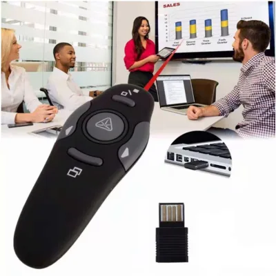 RF 2.4GHz Wireless Presenter Remote Presentation USB Control PowerPoint PPT Clicker With AAA Battery