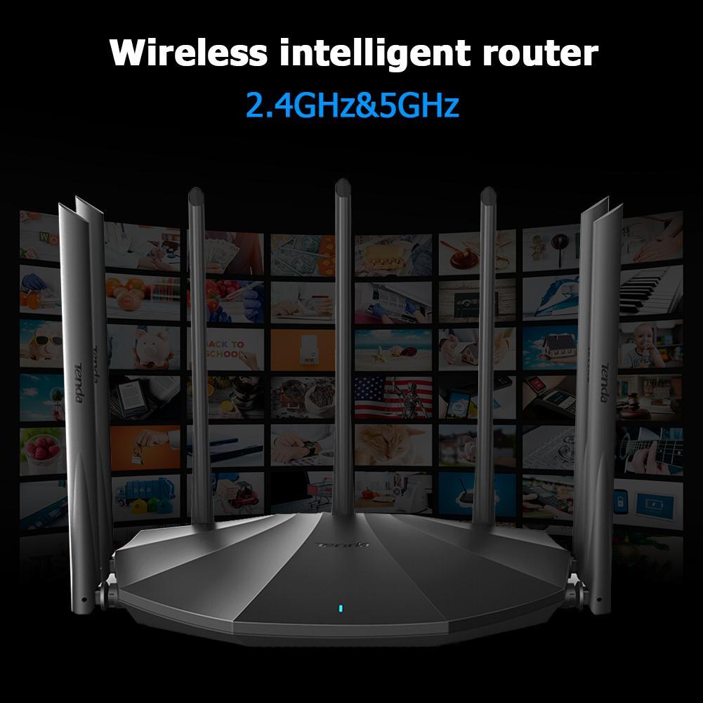 Tenda AC23 2.4GHz+5GHz AC2100M Wireless WiFi Router Repeater w/7 ...