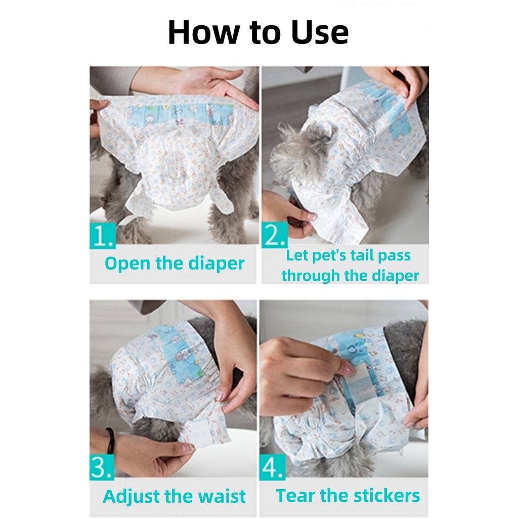 ⚡Ready Stock⚡ Pet Pee Diapers Dog Cat Training Pee Disposable Diapper