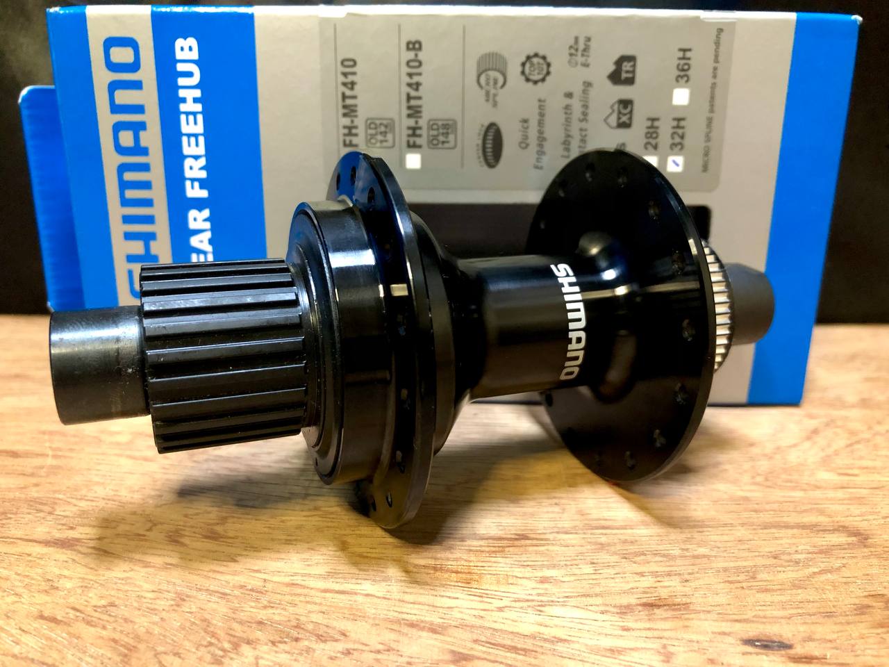 SHIMANO FH-MT410 TA 142 Rear Microspline 12spd 32H Hub (100