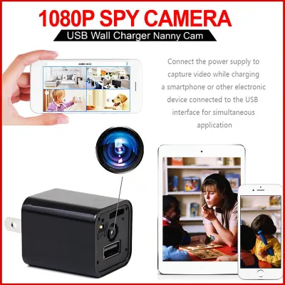 Spy camera small，Spy camera hidden for cr，Mini camera for sex, UX8 Hidden Spy Camera Charger Full HD 1080P Wireless Hidden Cameras-Video Recording -Mini USB hidden ， cctv camera,
