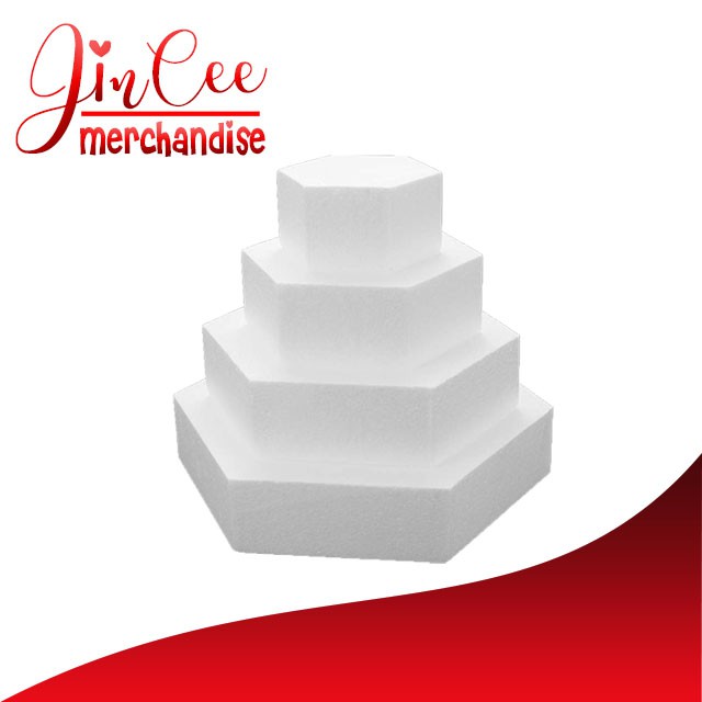 Dummy Cake (Styrofoam Hexagon) up to 20” width Lazada PH
