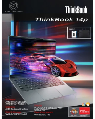 Lenovo ThinkBook 14p G2 ACH 2021 Model Brand New Laptop AMD R5 5600H R7 5800H 14“ 2.2K IPS screen 16GB RAM 512GB SSD