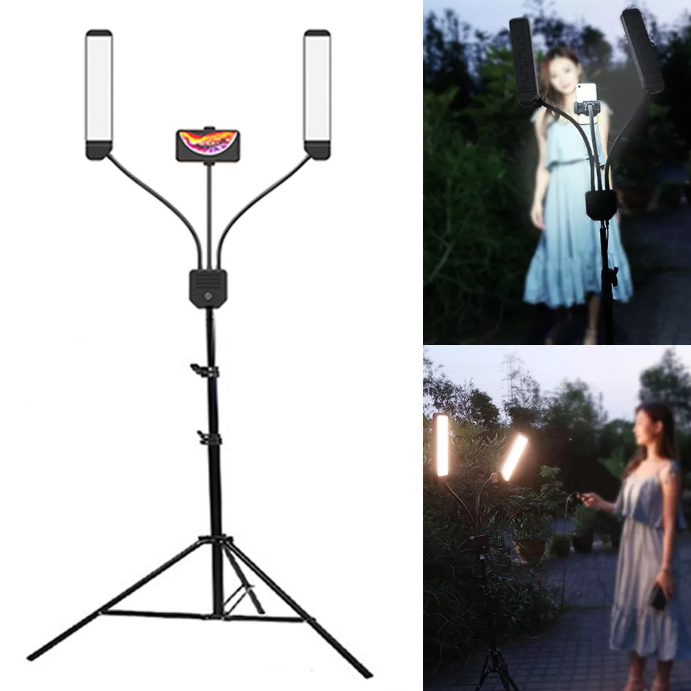 Professional Double Arms Fill LED Light with Tripod Stand for Photography  Studio,Makeup,Tattoo,Nail Art,Fill Light When Doing Live Stream , 3 Levels  of Adjustable Light 100-240V（Include  M Tripod） | Lazada PH