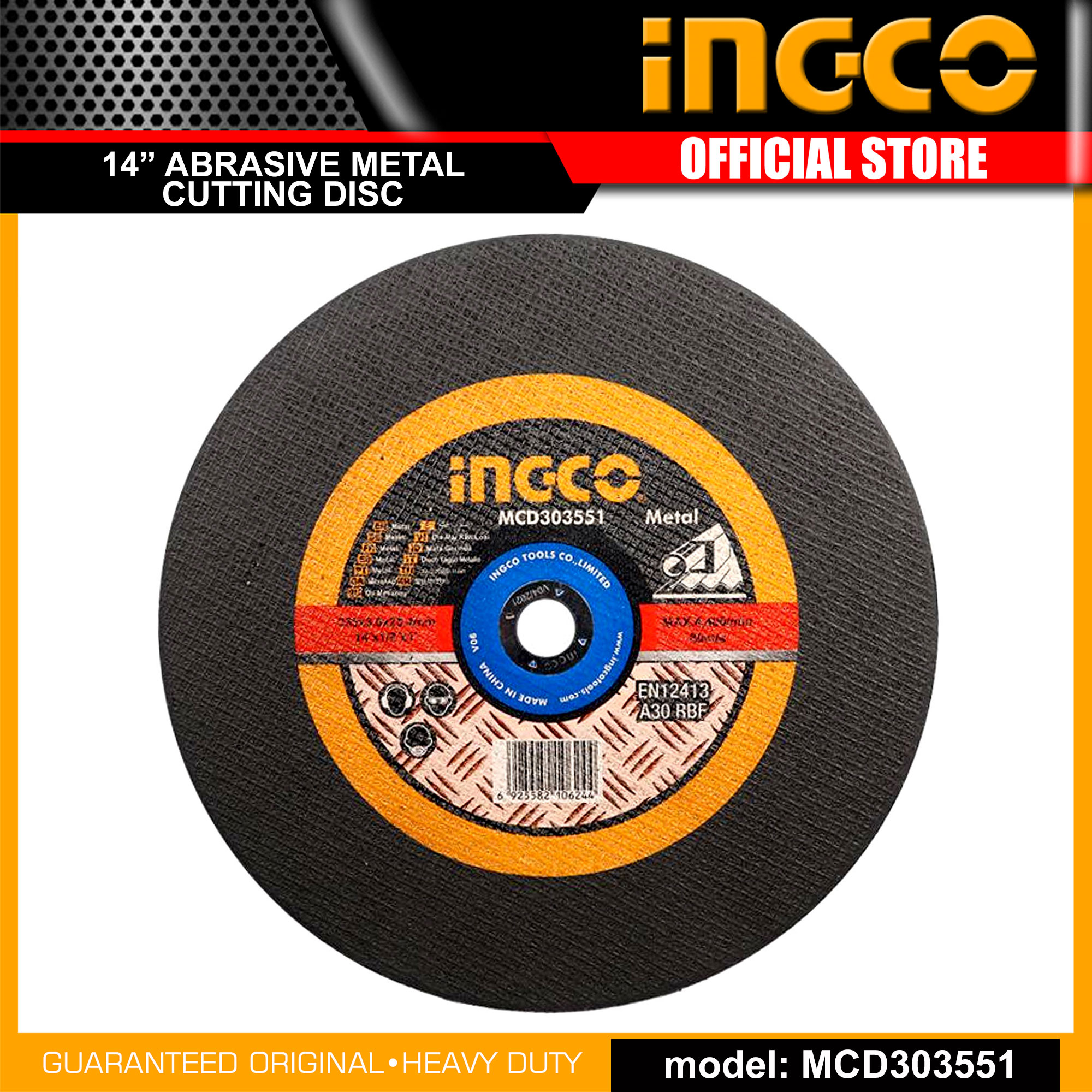Ingco 14" Metal Cutting Disc for Cut Off Machine