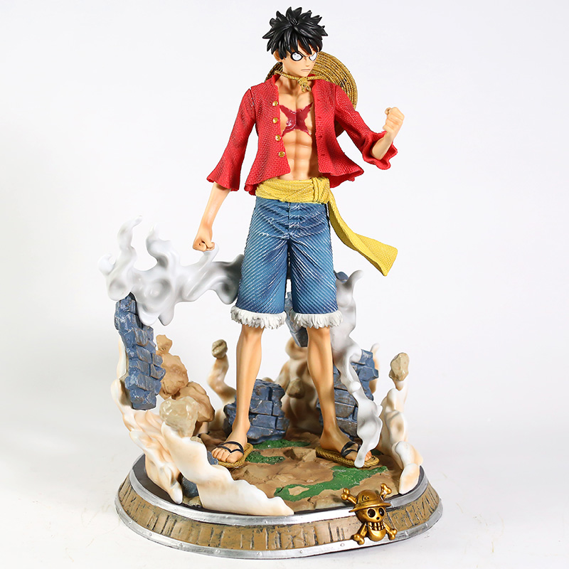 Estátua Monkey D. Luffy: One Piece Haki do Armamento 15cm Post
