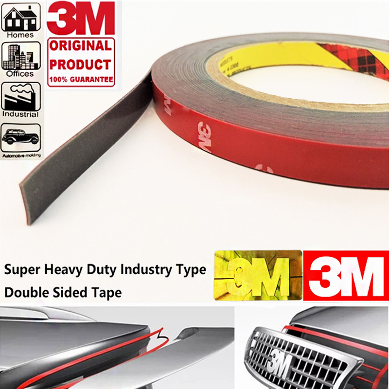 3M Tape Strong Permanet Double Sided Super Sticky Foam Tape Super Glue Tape  Waterproof Heavy Duty Tapes for Vehicle Car 5/10/15/20 MM*3 Meters