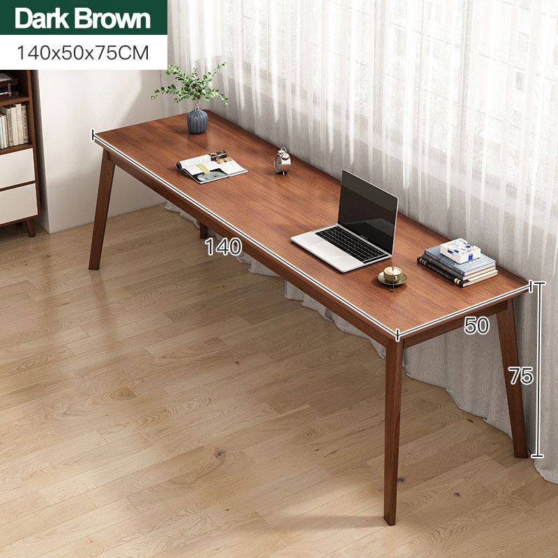 Study Table Wooden Long Table120/140/160CM Computer Table Modern