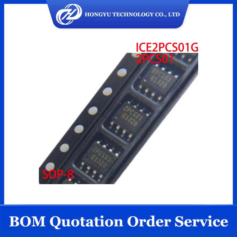 5 - 20 buah/lot ice2pcs01g ice2pcs01 2pcs01g sop-8 sop8 smd dc controller ic chipset dalam persediaan