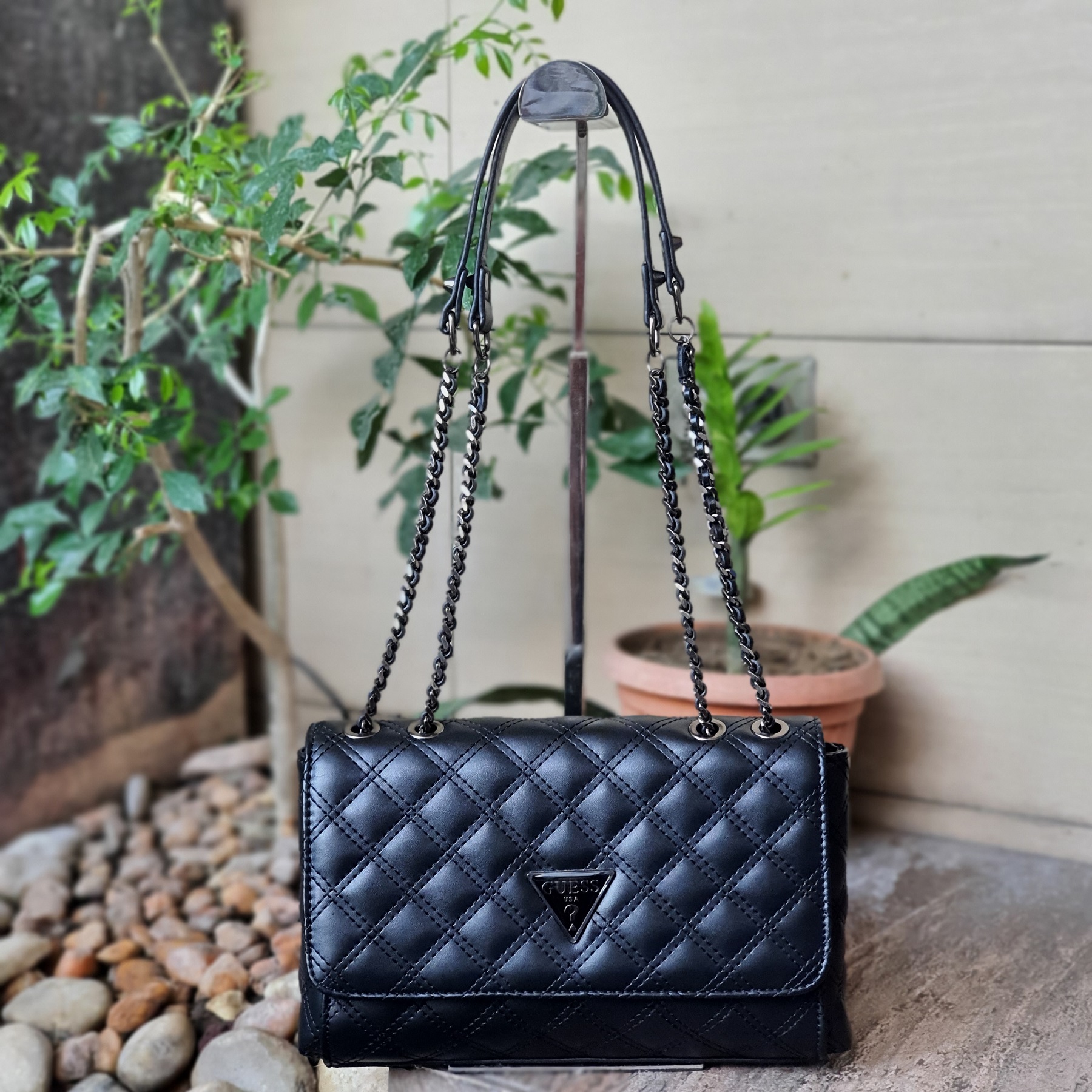 Guess Cessily Convertible Quilted Faux Leather Women's Crossbody Bag