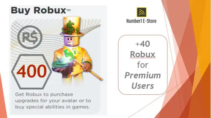 Roblox 400 Robux Direct Top Up 400 Robux This Is Not A Code Or A Card Direct Top Up Only Lazada Ph - 40 robux card