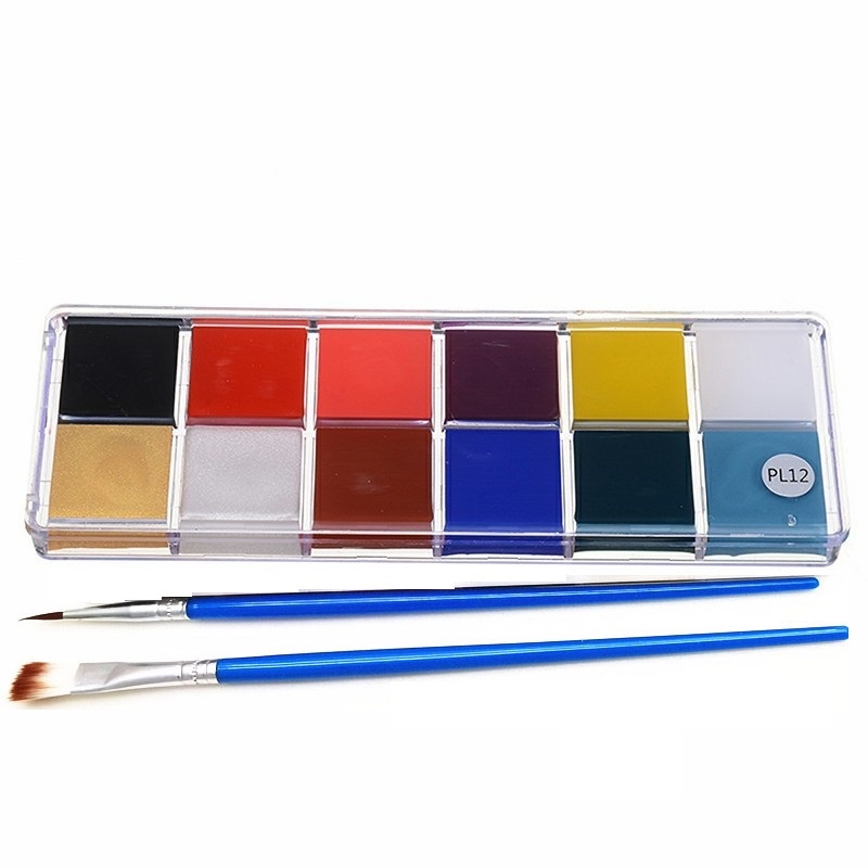 Face Body Paint Set 12 Colors Hypoallergenic make-up set Safe Non-toxic ...