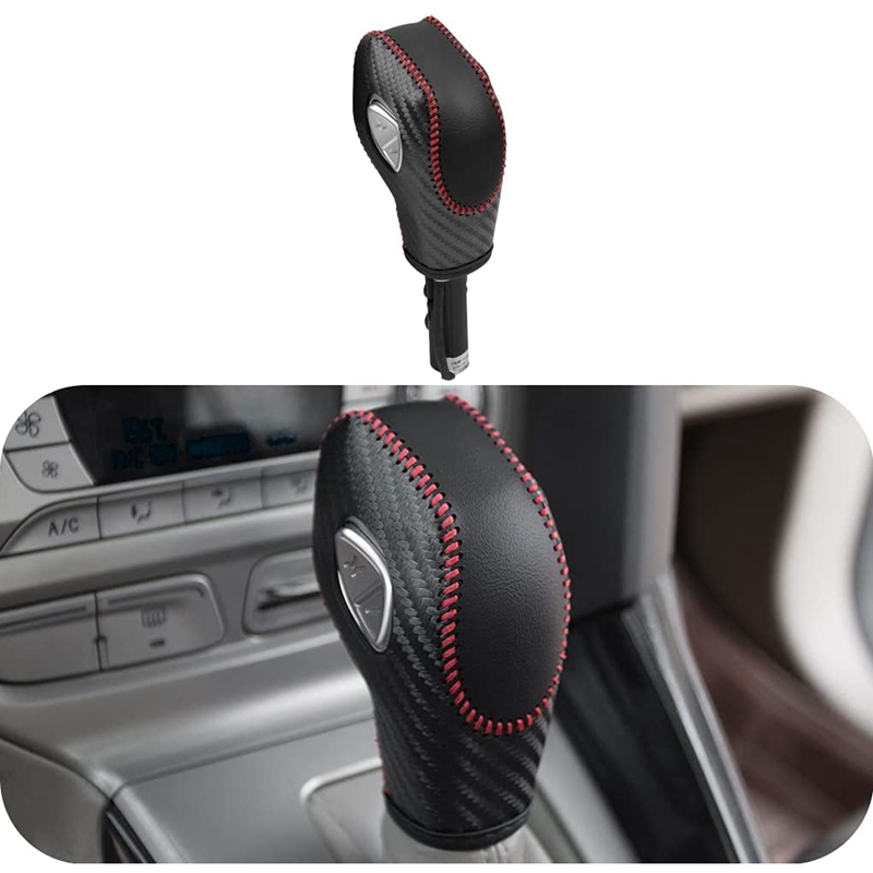 Car PU Carbon Look Gear Shift Knob Cover for Ford EcoSport Escape