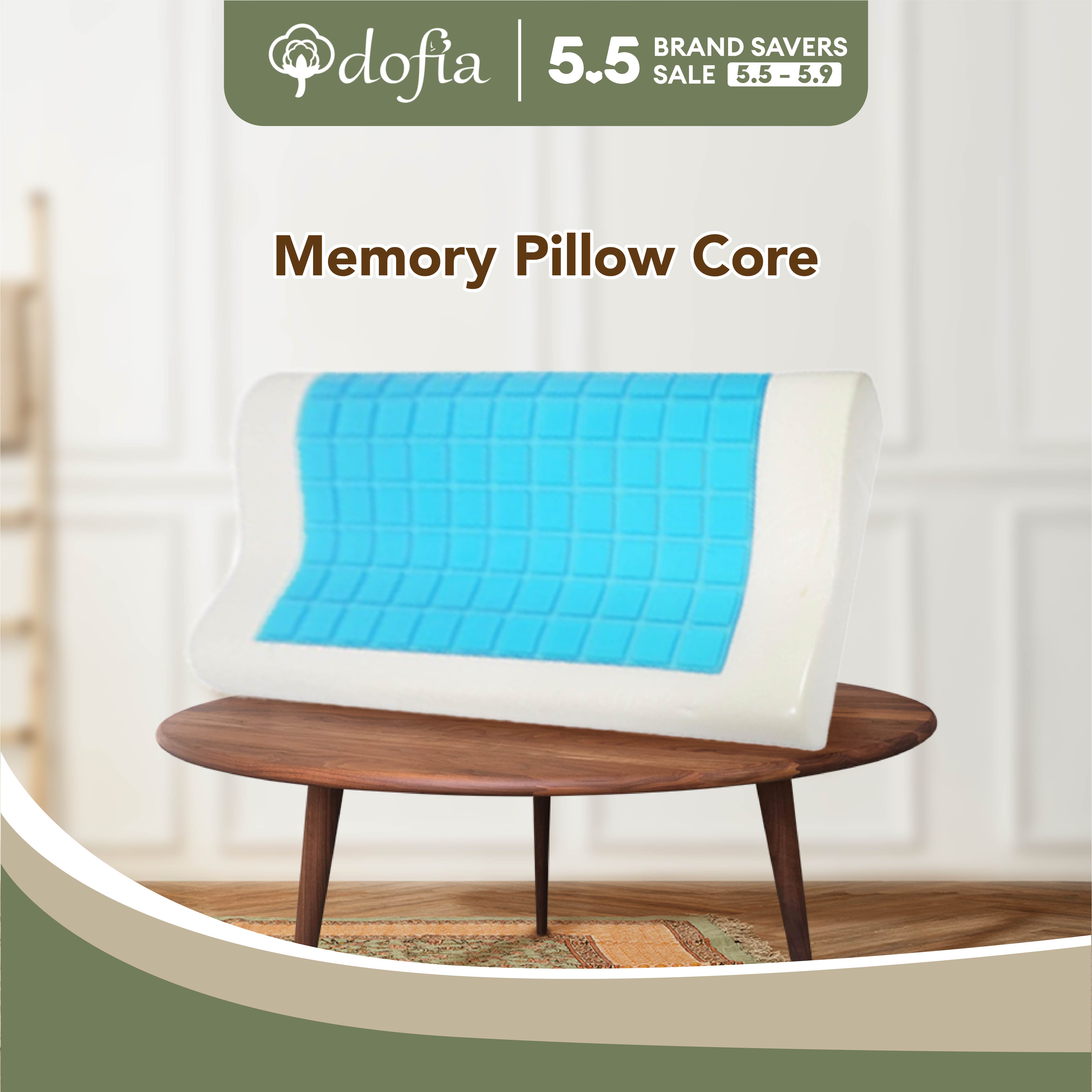 Dofia Summer Cooling Gel Orthopedic Memory Pillow Core Cervical Health