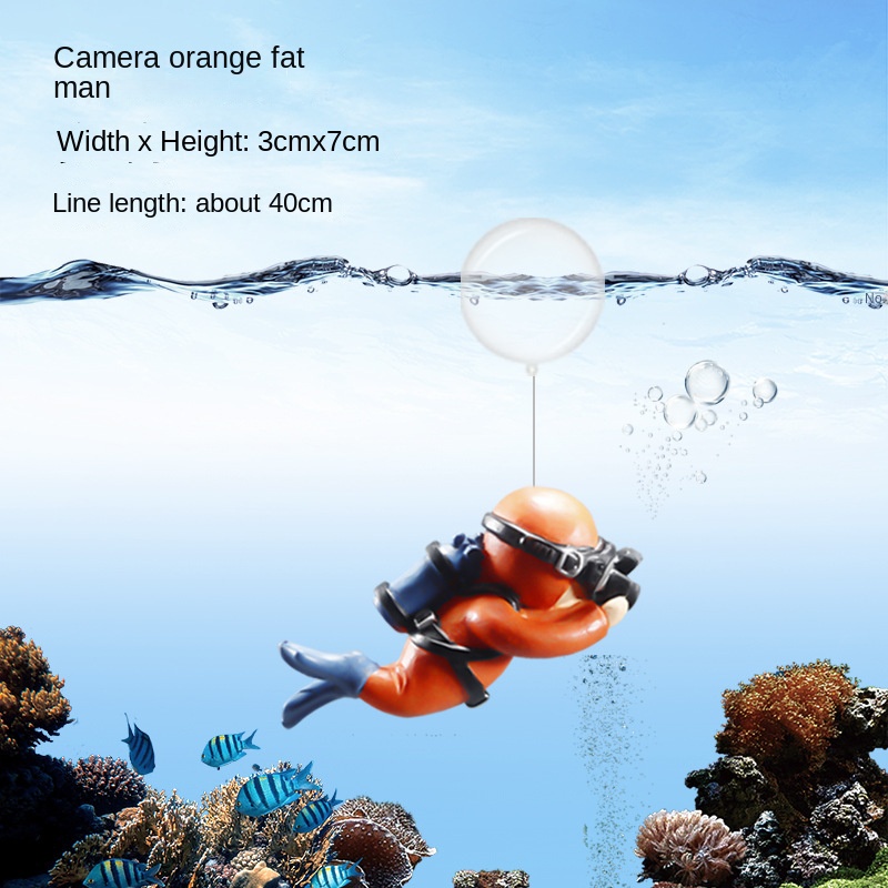 DIY Mini Model Diver Figurine Aquarium Decor Nontoxic Landscape