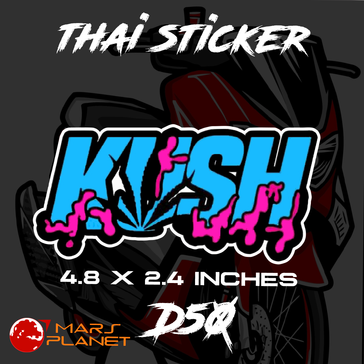 Thai Sticker Decal Glossy Hologram Waterproof Thailook JRP NGO ...